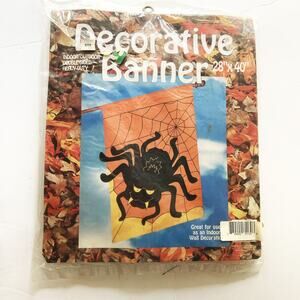Spider Decorative Banner Flag 28" x 40" 1995 NIP